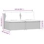 Voir la diapositive 6 : VIDAXL Canapes centraux de jardin coussins 2pcs marron resine tressee
