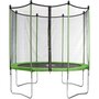 Voir la diapositive 2 : Habitat et Jardin Trampoline Yoopi 2 LUXE - Ø 3.65 m - Avec filet + échelle + couverture + kit d'ancrage