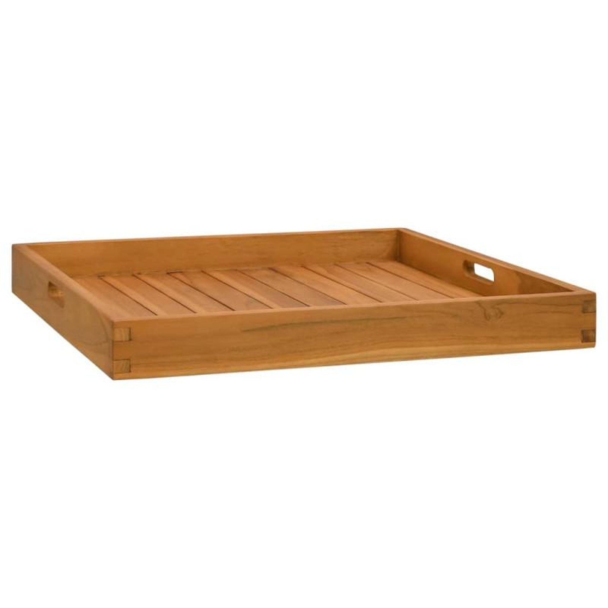 Voir la diapositive 3 : VIDAXL Plateau de service 60x60 cm Bois de teck massif