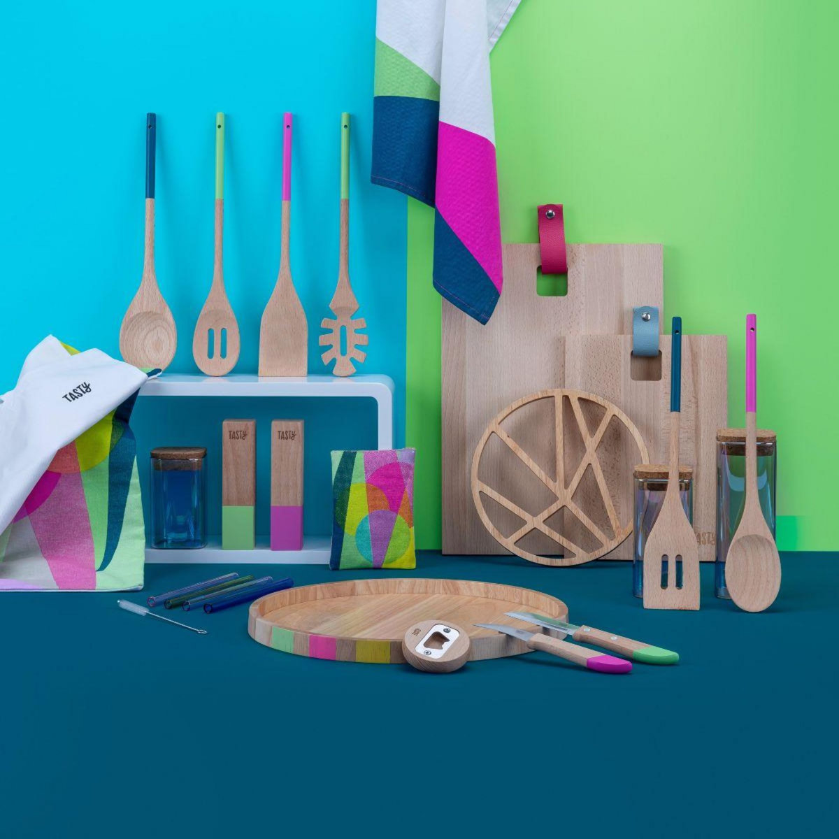 TASTY Décapsuleur rond en bois 6 cm Tasty Green