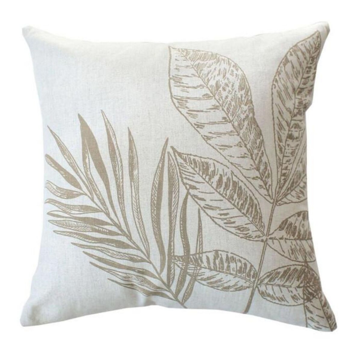 Paris Prix Coussin Déco à Motifs  Natura  40x40cm Écru & Naturel