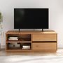 Voir la diapositive 2 : IDIMEX Meuble TV MAITE L 110 cm 2 tiroirs en bois massif