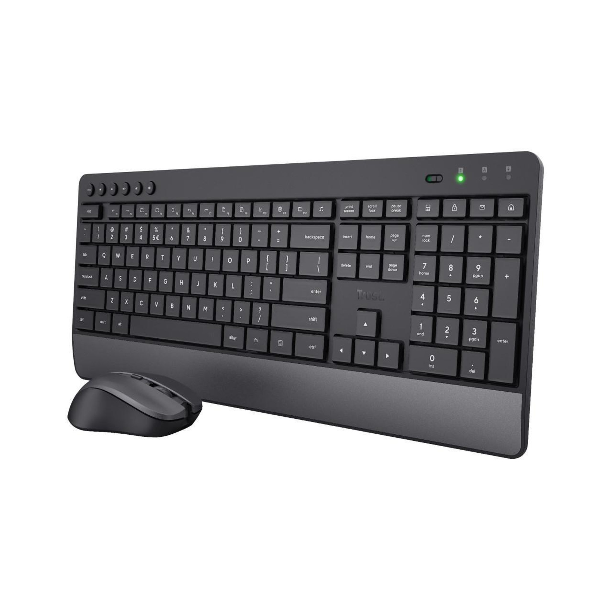 Voir la diapositive 2 : Trust Trust Trezo clavier Souris incluse RF sans fil QWERTY Italien Noir
