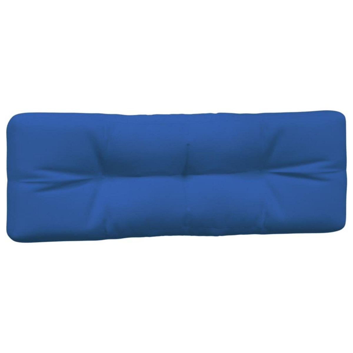 VIDAXL Coussins de palette lot de 2 bleu royal tissu
