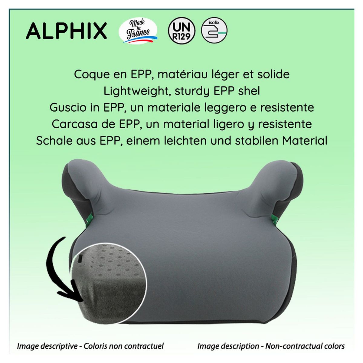 DISNEY Rehausseur isofix ALPHIX Disney 126-150 cm R129 i-Size