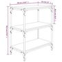 Voir la diapositive 6 : VIDAXL Bibliotheque Sonoma gris 60x33x70,5 cm Bois d'ingenierie acier