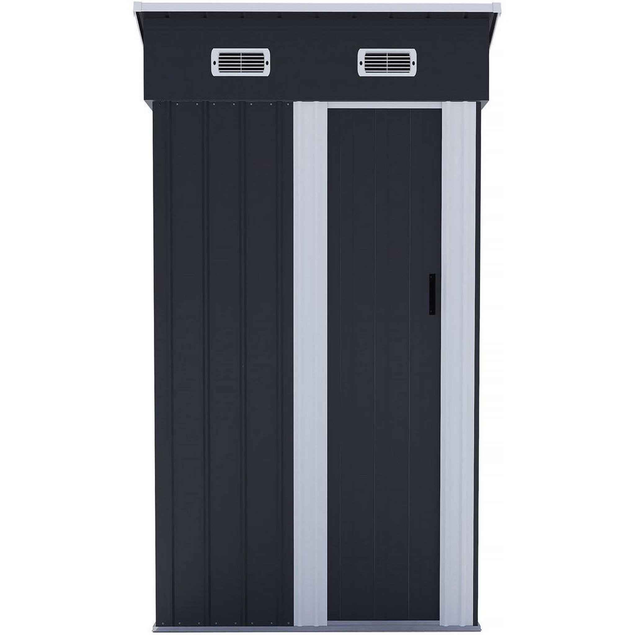 Voir la diapositive 4 : Habitat et Jardin Abri de jardin métal porte coulissante  memphis  - 1,36 m² - gris