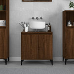 VIDAXL Meuble d'evier chene marron 58x33x60 cm bois d'ingenierie