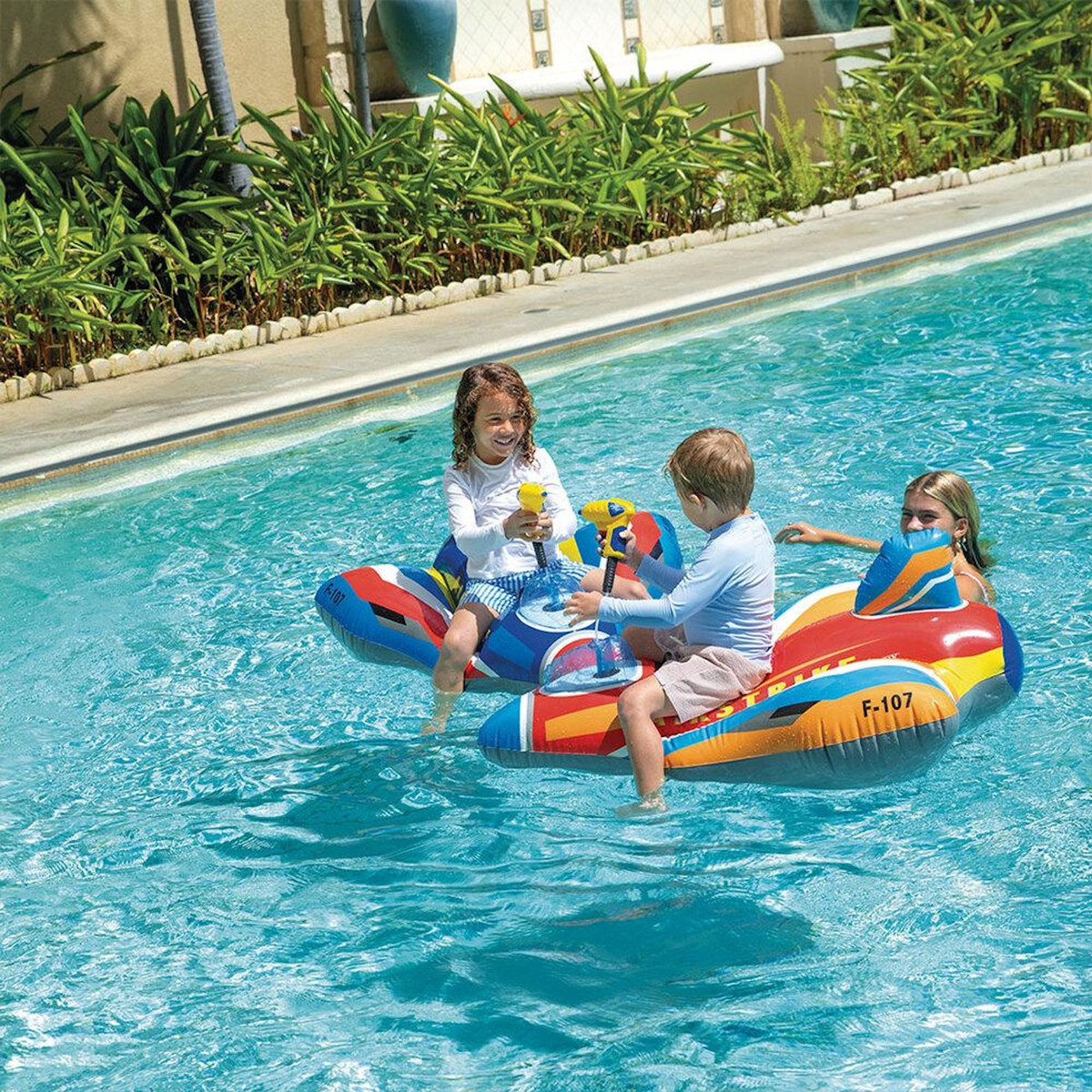 INTEX Avion à chevaucher avec pistolet Rouge - Intex