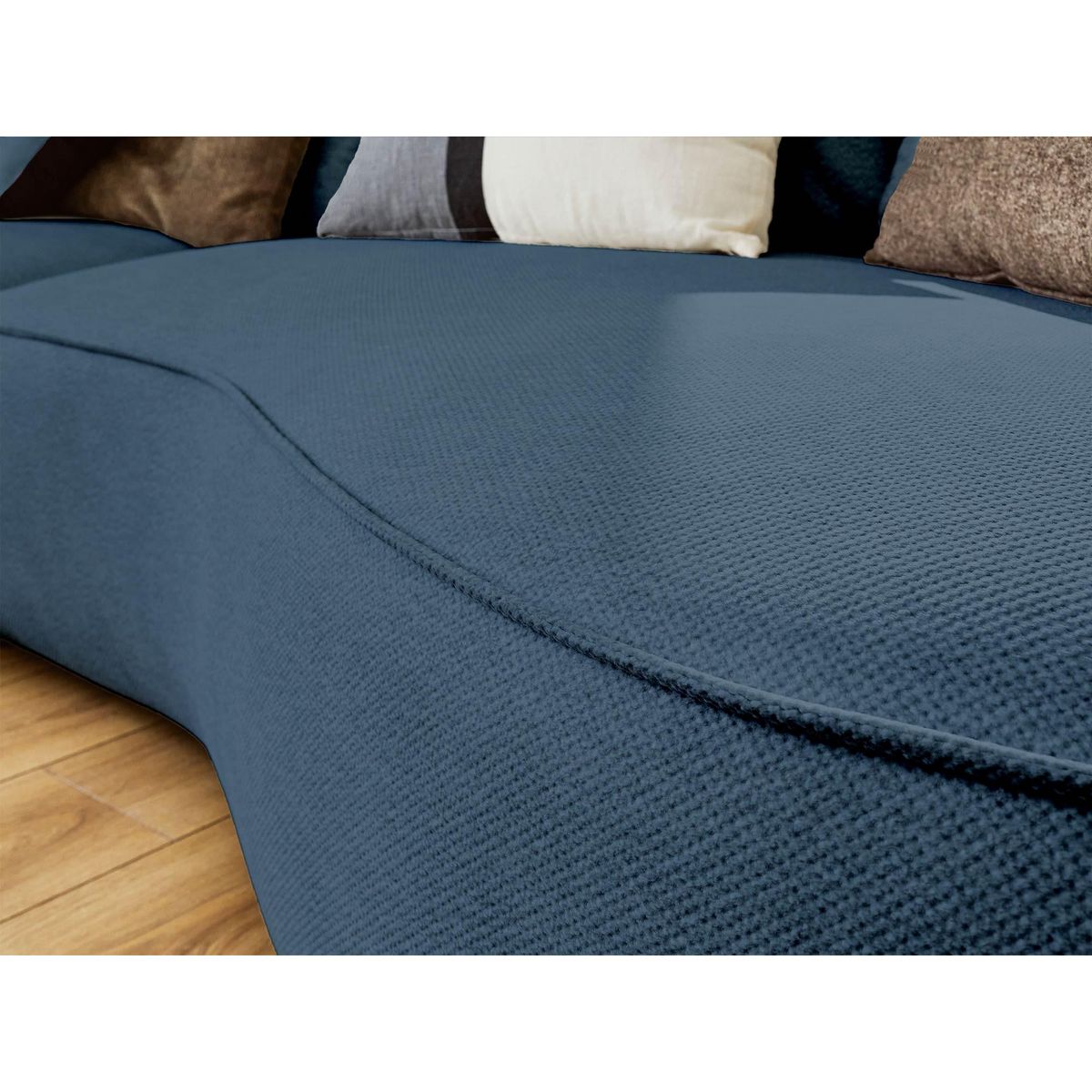 LISA DESIGN Hibiscus - canapé d'angle gauche 4 places - en tissu