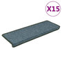 Voir la diapositive 2 : VIDAXL Tapis d'escalier 15 pcs 65x21x4 cm Vert