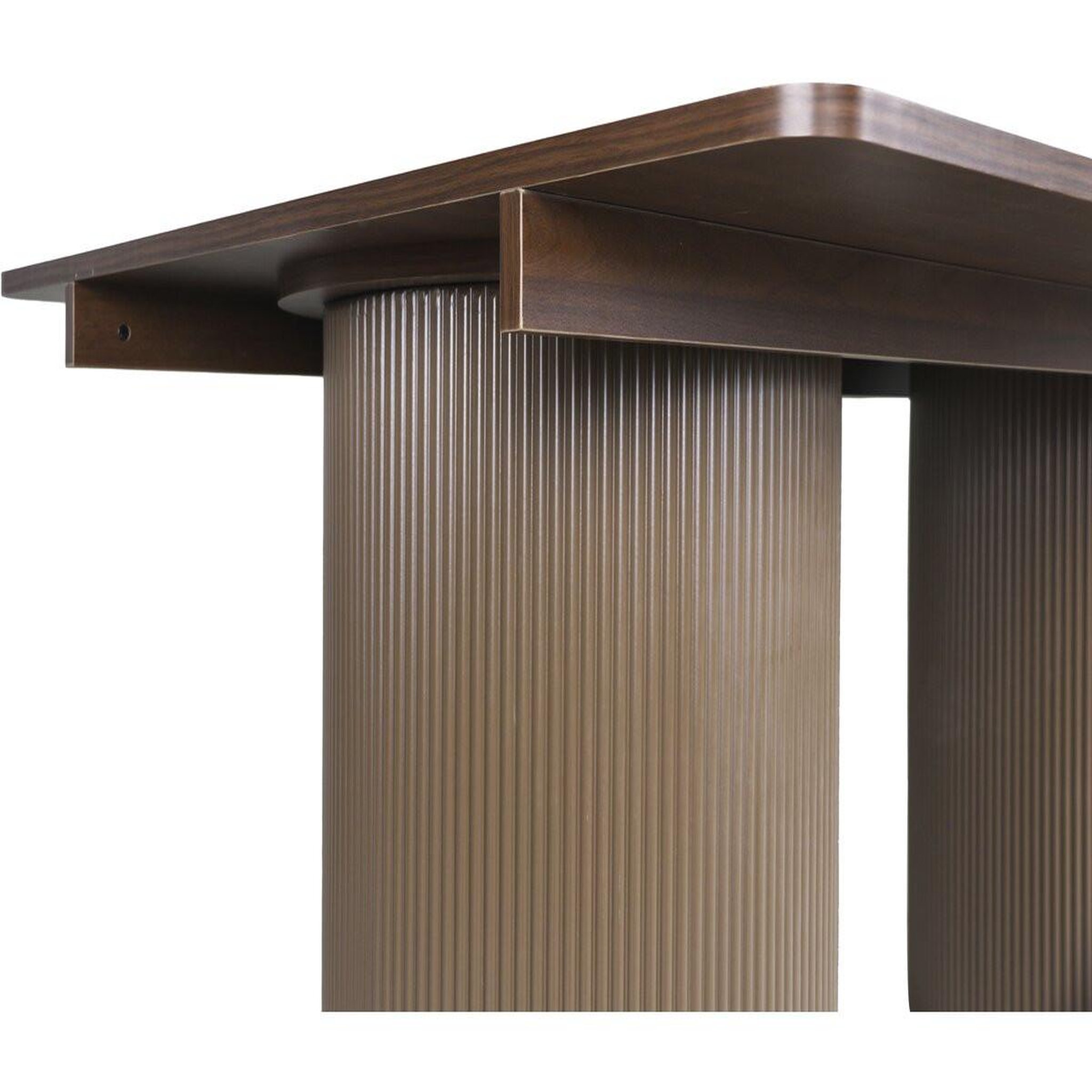 Voir la diapositive 4 : Habitat et Jardin Table à manger ovale en bois  zénith  - 180 cm - 8 places - marron
