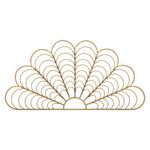 Paris Prix Décoration Murale en Métal  Panama  160cm Marron