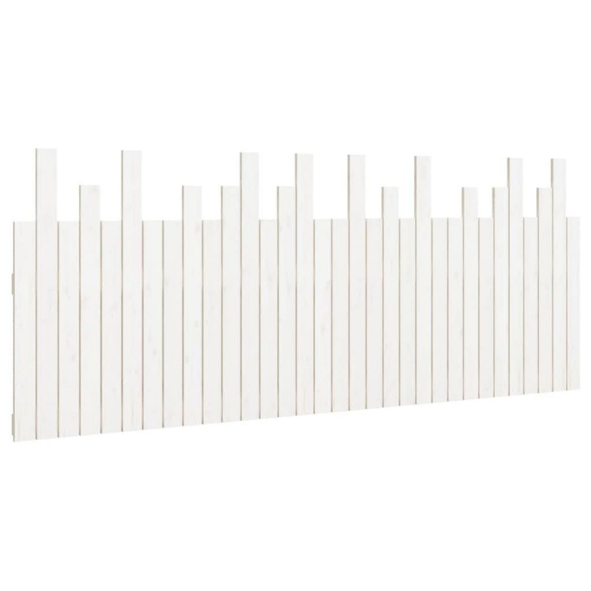 VIDAXL Tete de lit murale Blanc 204x3x80 cm Bois massif de pin