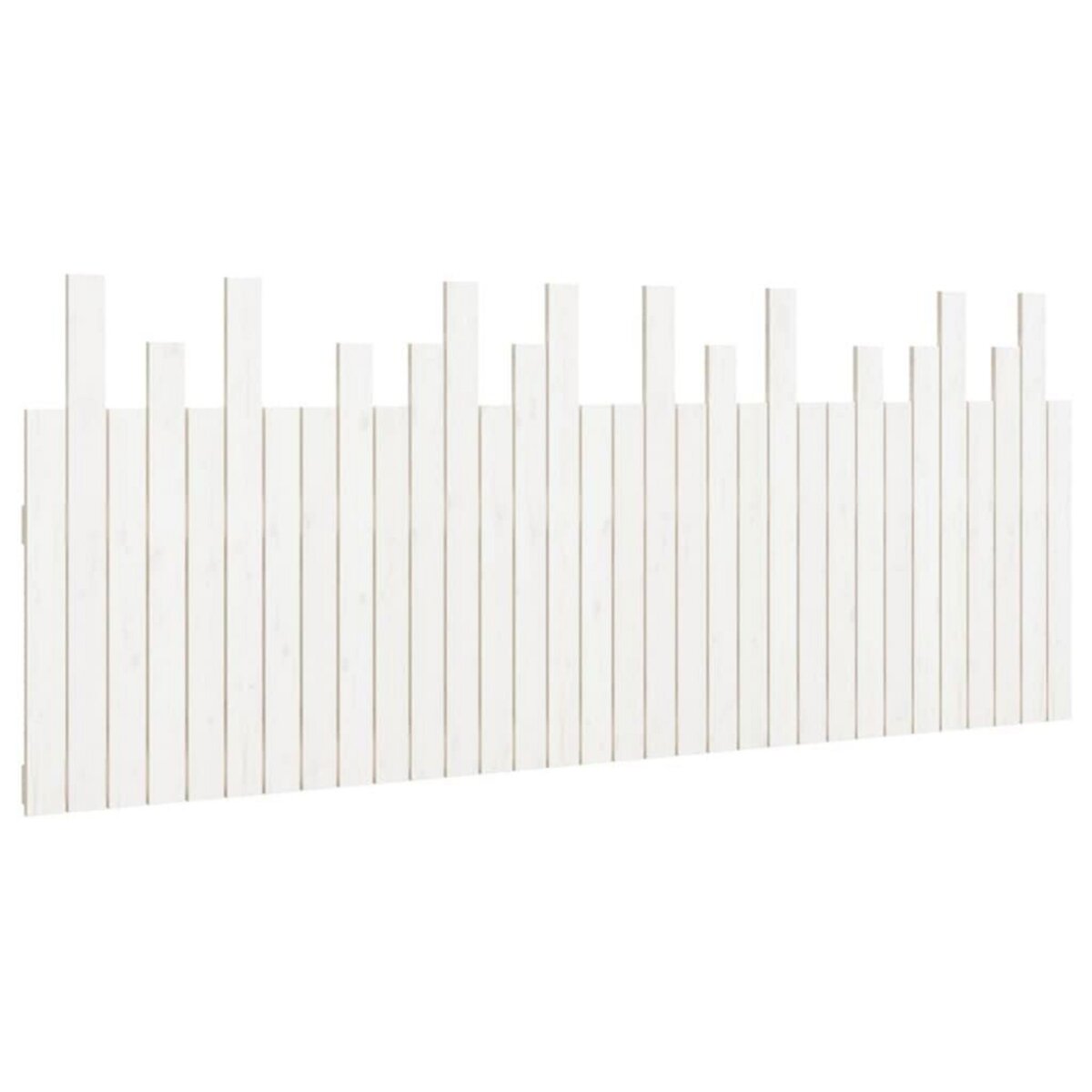 VIDAXL Tete de lit murale Blanc 204x3x80 cm Bois massif de pin