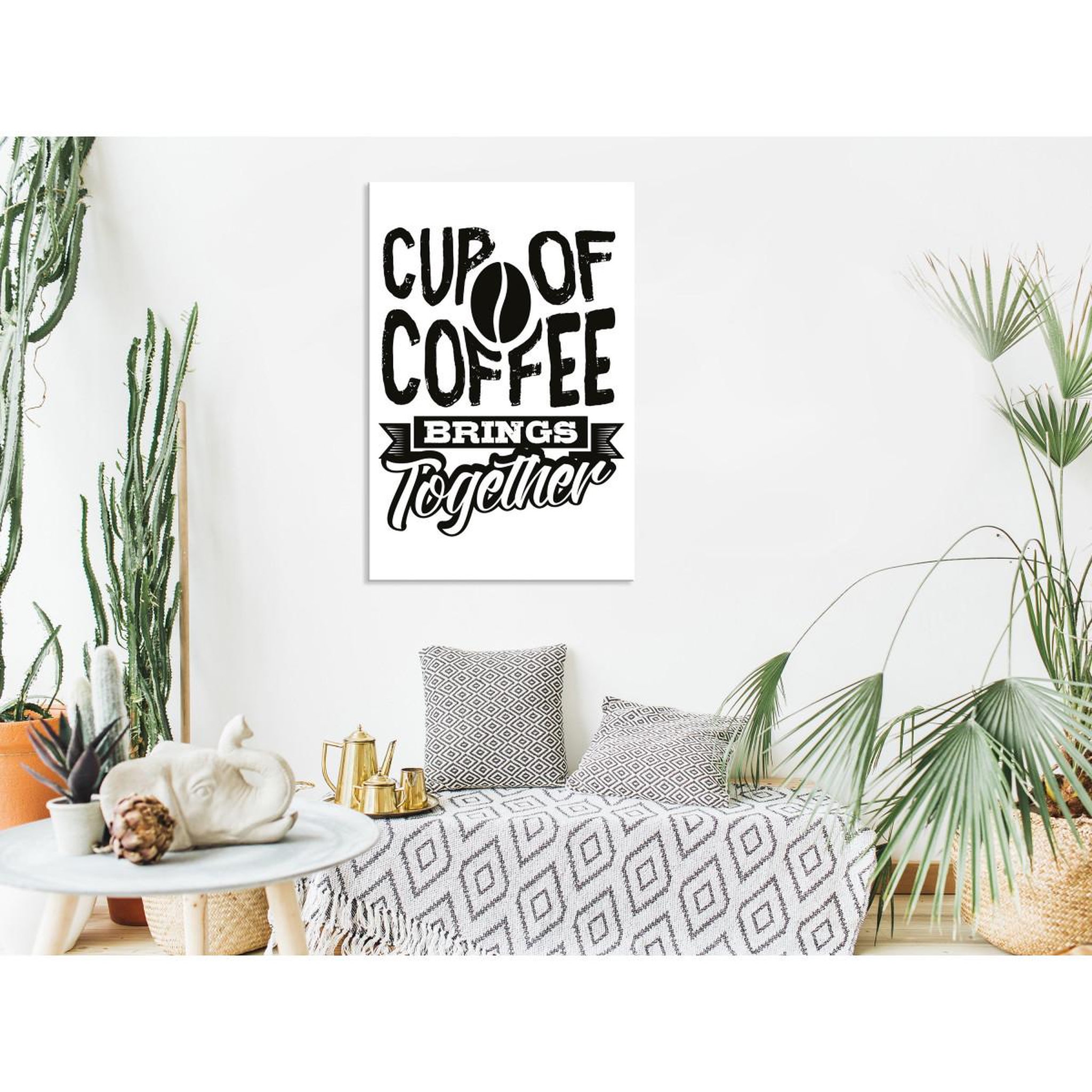 Voir la diapositive 2 : Paris Prix Tableau imprimé  cup of coffee brings together