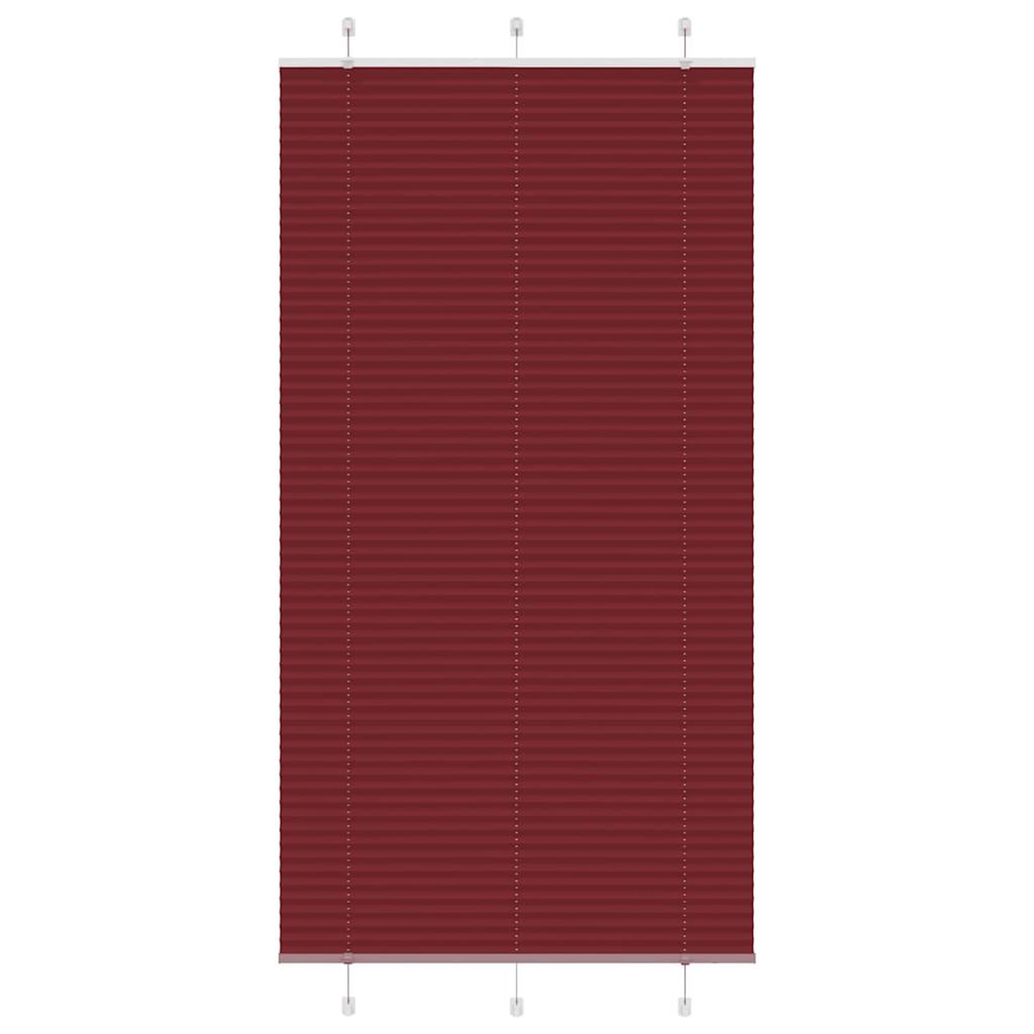 VIDAXL Store plisse rouge bordeaux 105x200 cm largeur du tissu 104,4cm