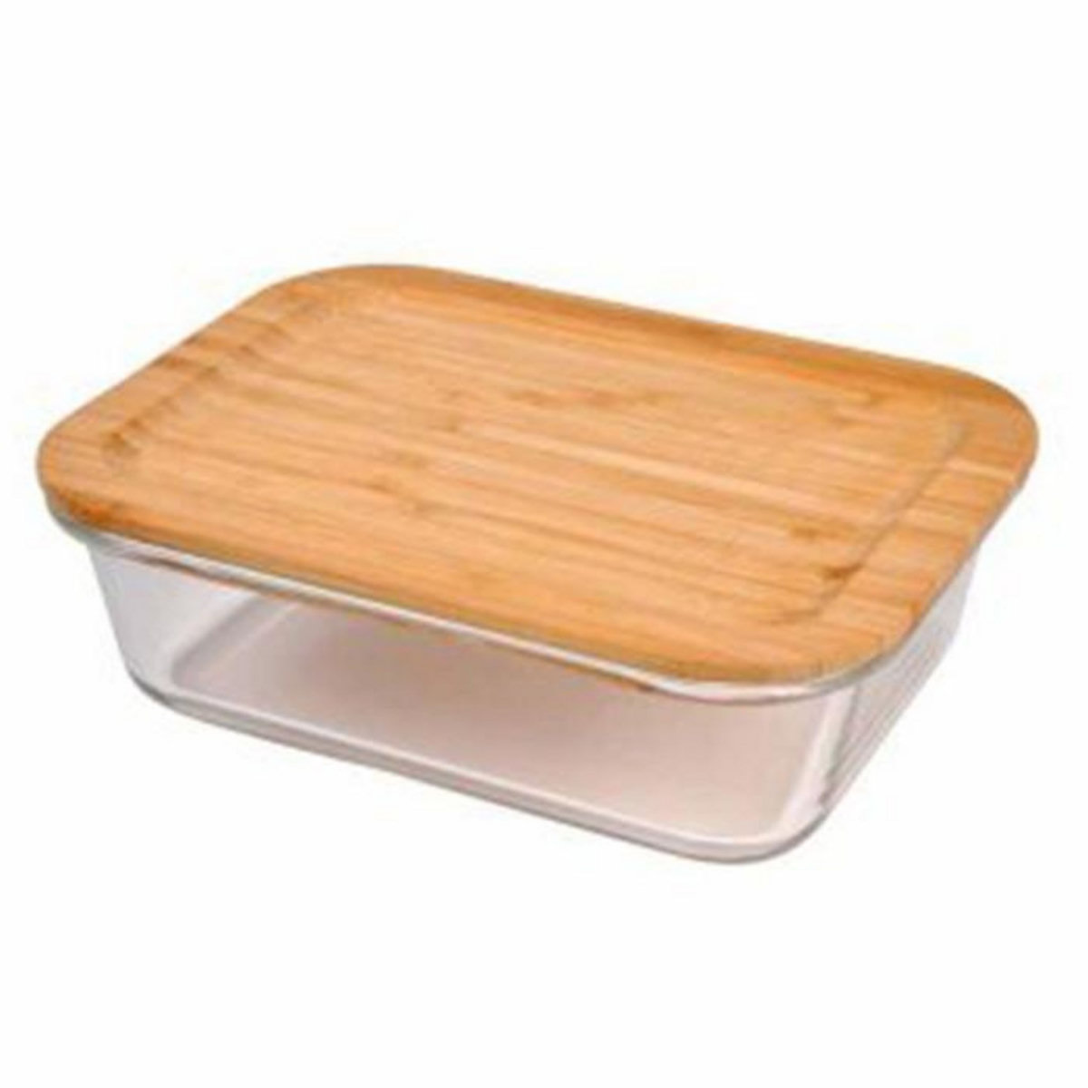 Paris Prix Boîte de Conservation Rectangulaire  Bambou  0,37L Naturel