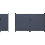 Habitat et Jardin Pack portail + portillon  Marc  - Gris