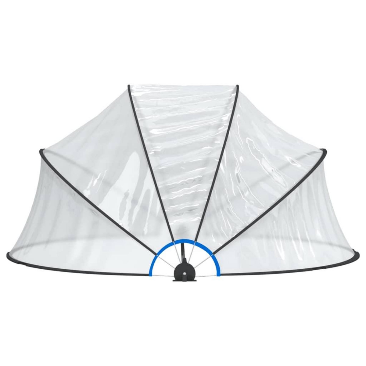 VIDAXL Dome de piscine rond 315x158 cm PVC