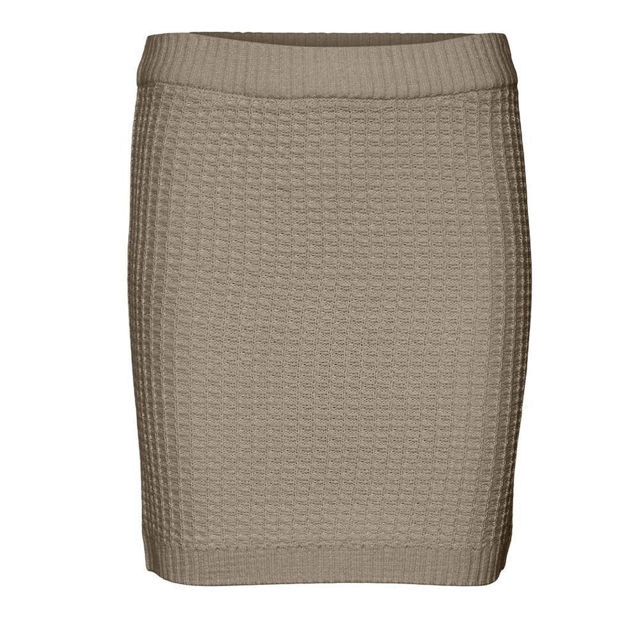 Vero Moda Jupe en Maille Beige Femme Vero Moda Omega