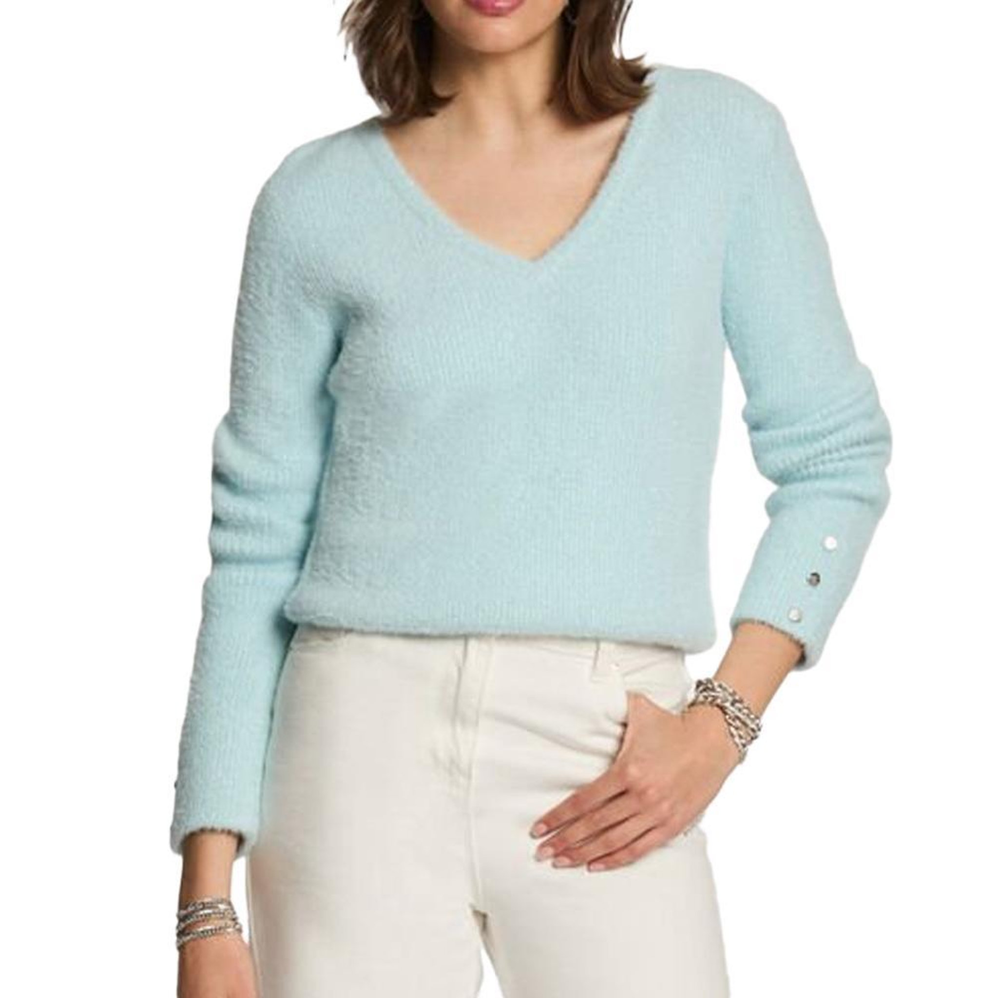 Voir la diapositive 1 : MORGAN Pull Bleu Moyen Femme Morgan Moove