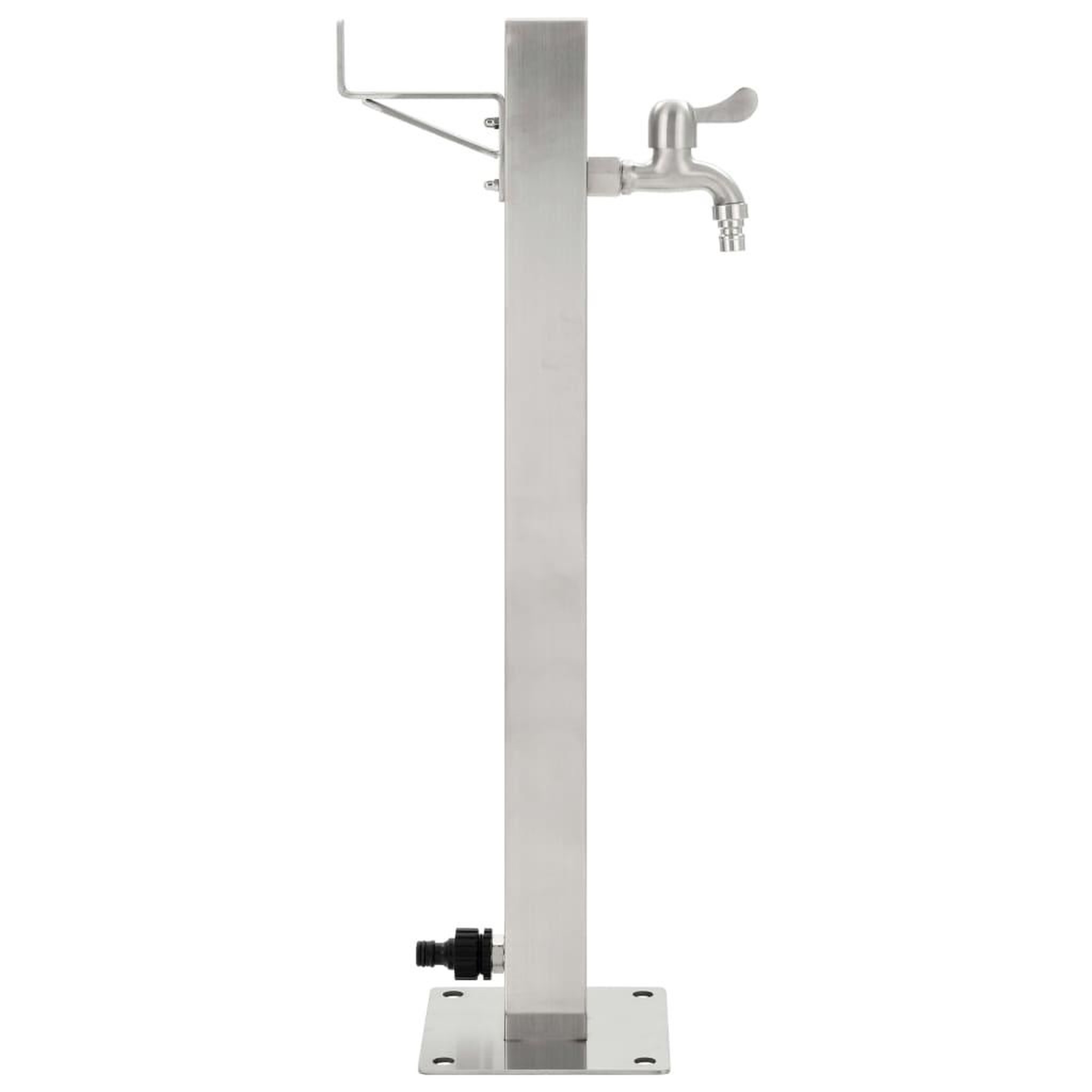 Voir la diapositive 2 : VIDAXL Colonne a eau de jardin carree Acier inoxydable 65 cm