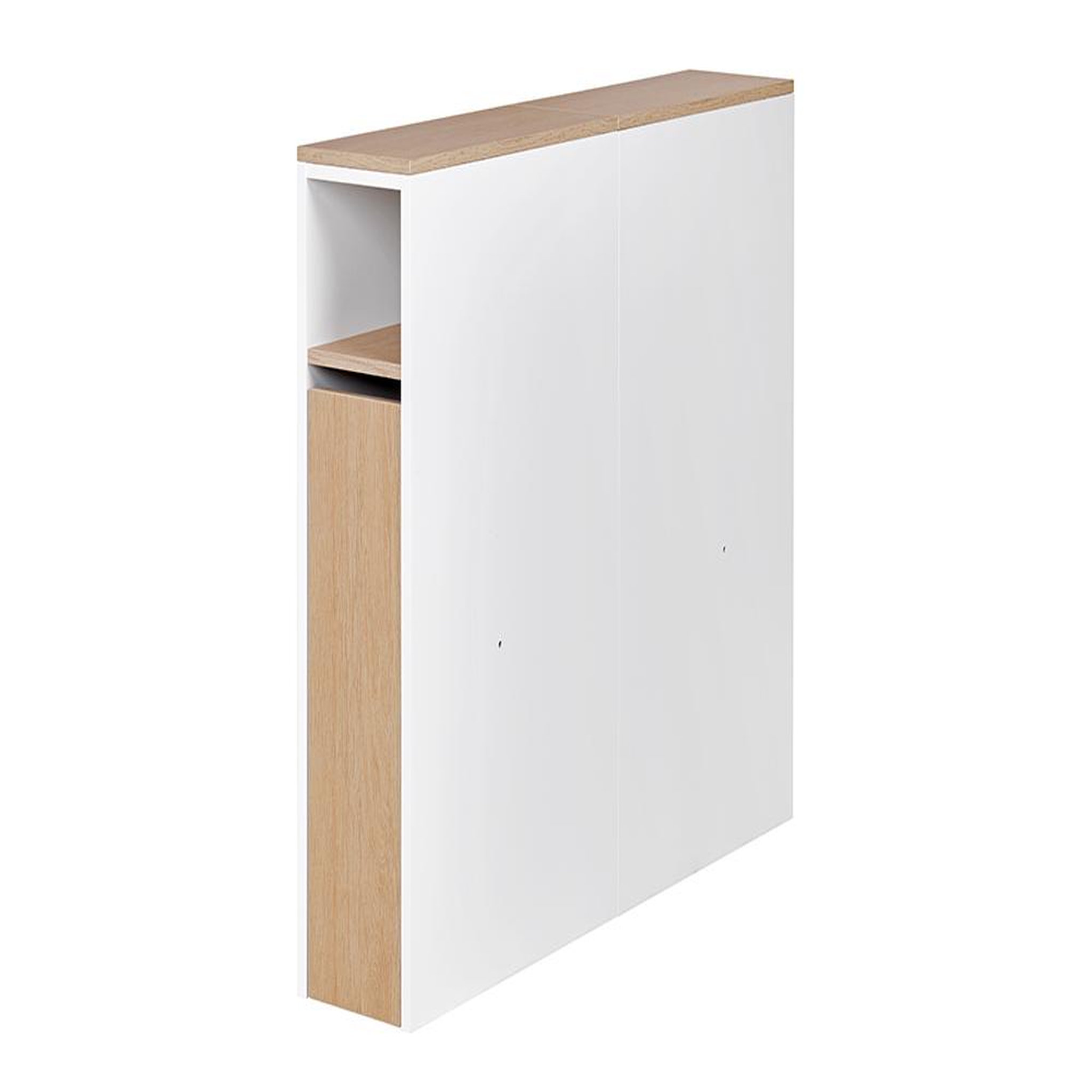 Voir la diapositive 1 : JUNIOR PROVENCE Tête de lit simple avec espaces de rangement L20 x H91,7 x P100cm LAMI