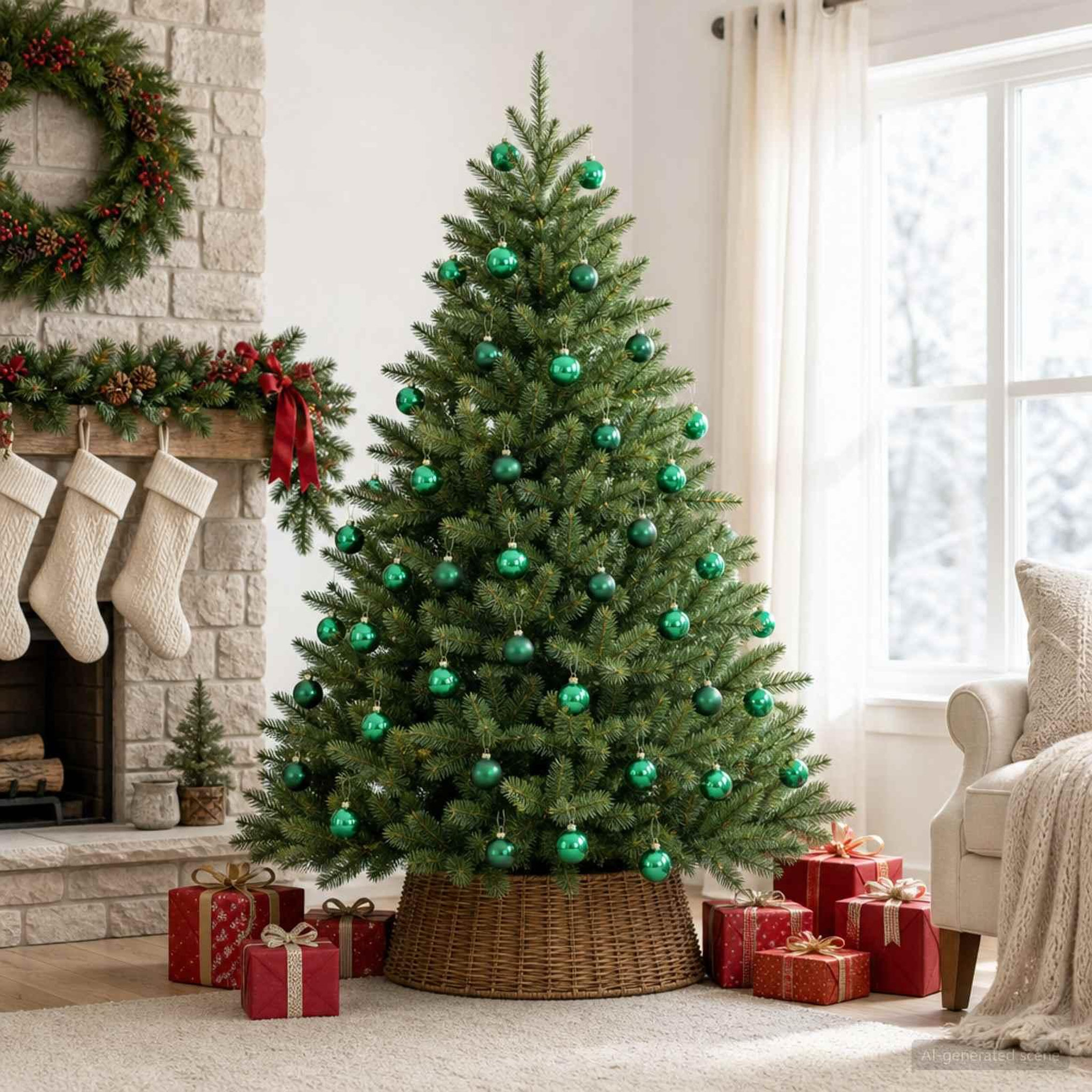 Voir la diapositive 2 : VIDAXL Ensemble de boules de Noël 30 pc Vert 6 cm Polystyrene