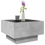 Voir la diapositive 5 : VIDAXL Table basse avec LED gris beton 50x50x30 cm bois d'ingenierie