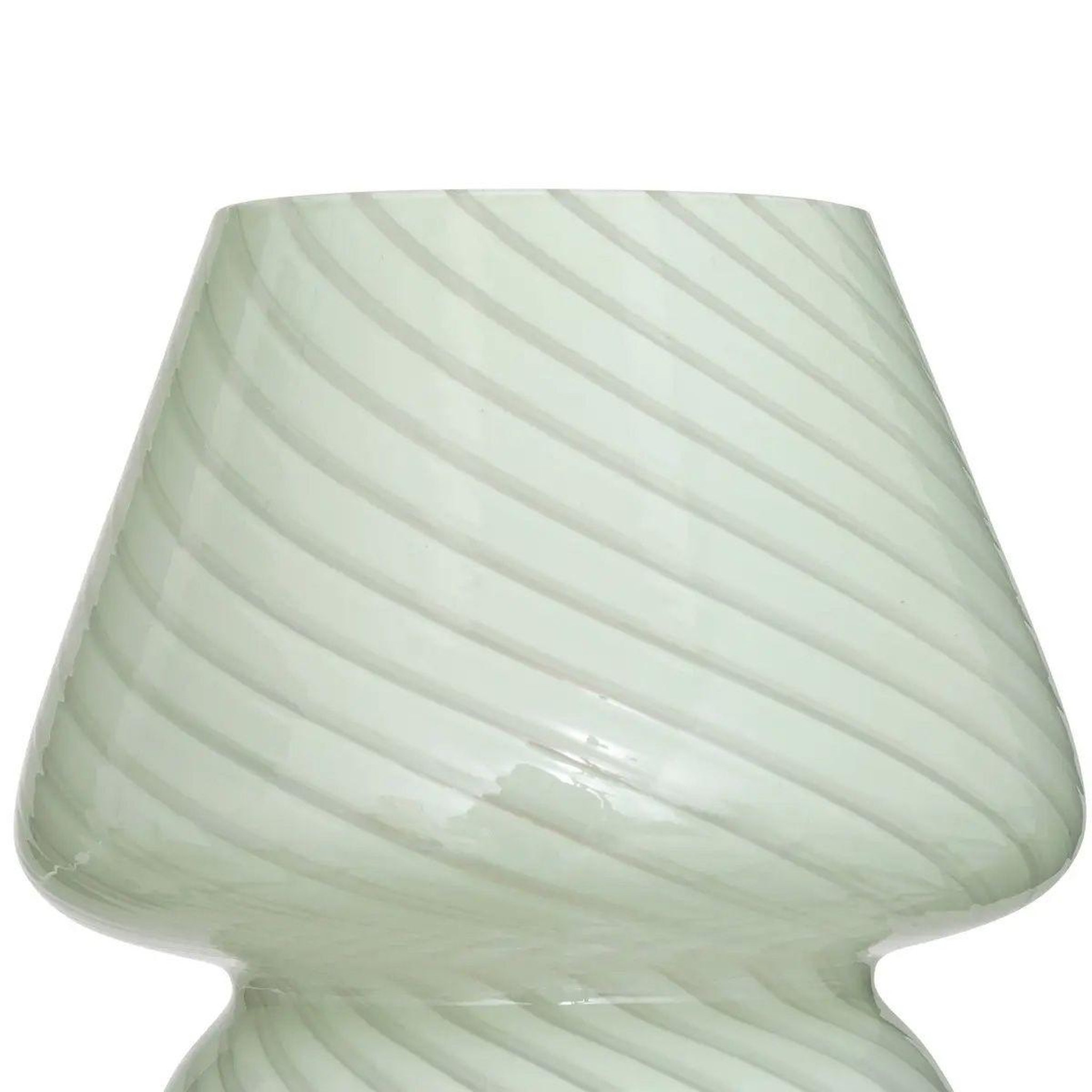 Voir la diapositive 2 : ATMOSPHERA Lampe à poser en verre  cara  18cm vert