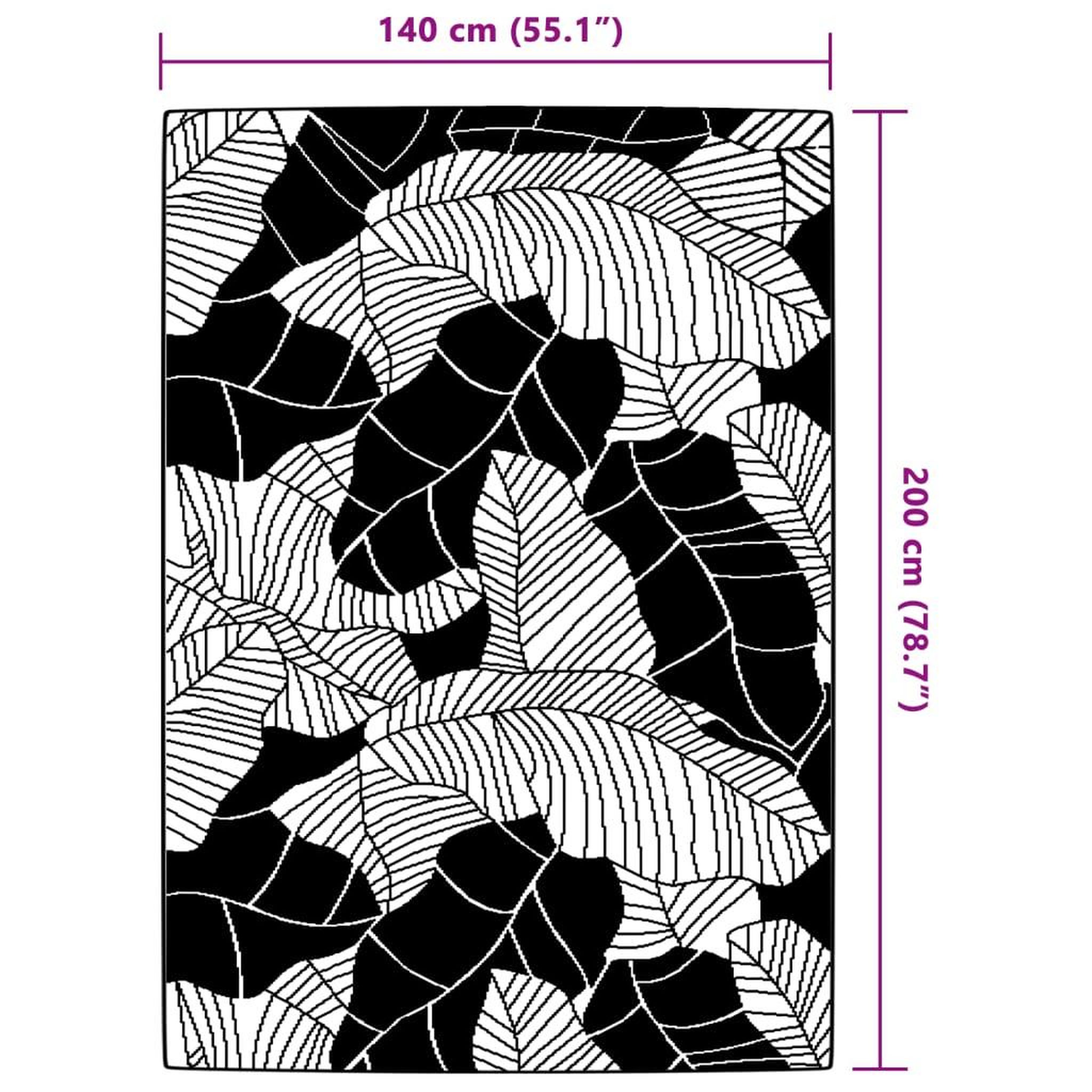 Voir la diapositive 6 : VIDAXL Tapis d'exterieur ARAKIL vert 140 x 200 cm PP