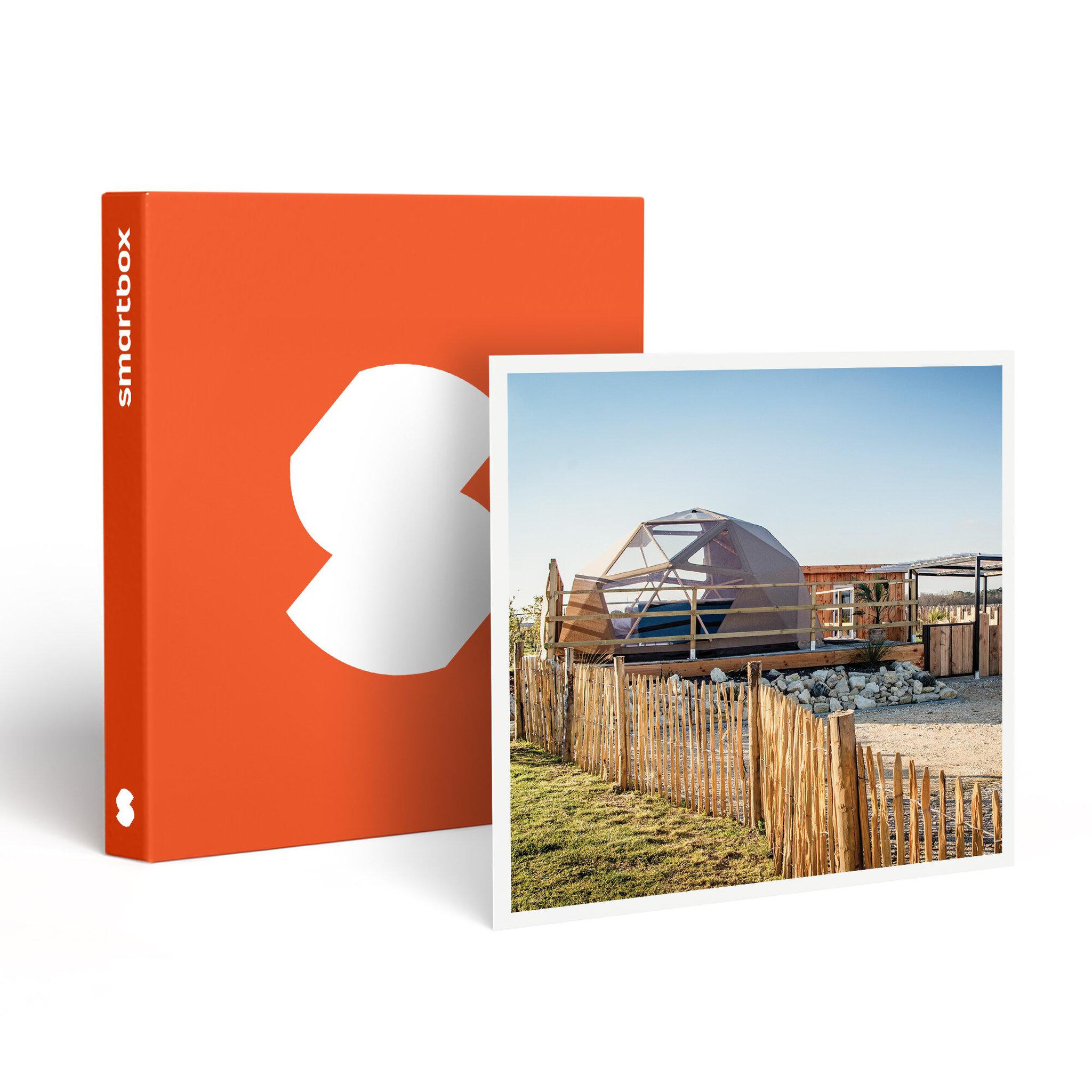 Smartbox 2 jours insolites en dôme avec modelage et bain bouillonnant près de bordeaux - coffret cadeau séjour