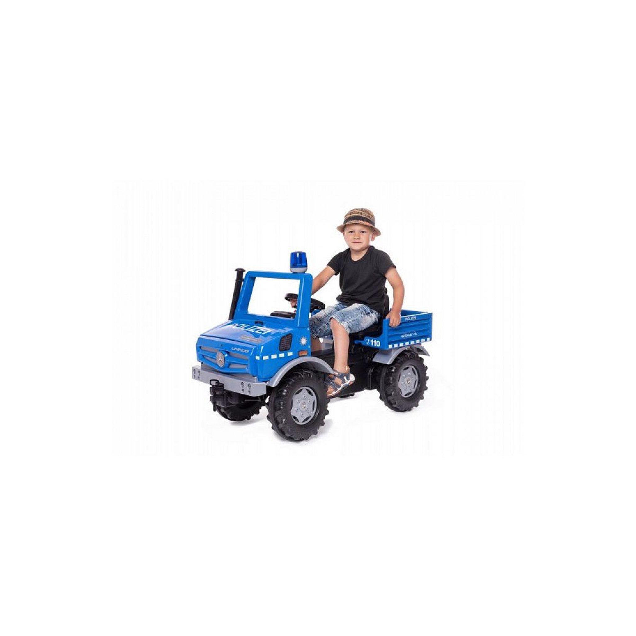 Voir la diapositive 2 : ROLLY TOYS Tracteur a pédales police rollyunimog