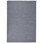 VIDAXL Tapis a tissage plat d'exterieur 160x230 cm Bleu