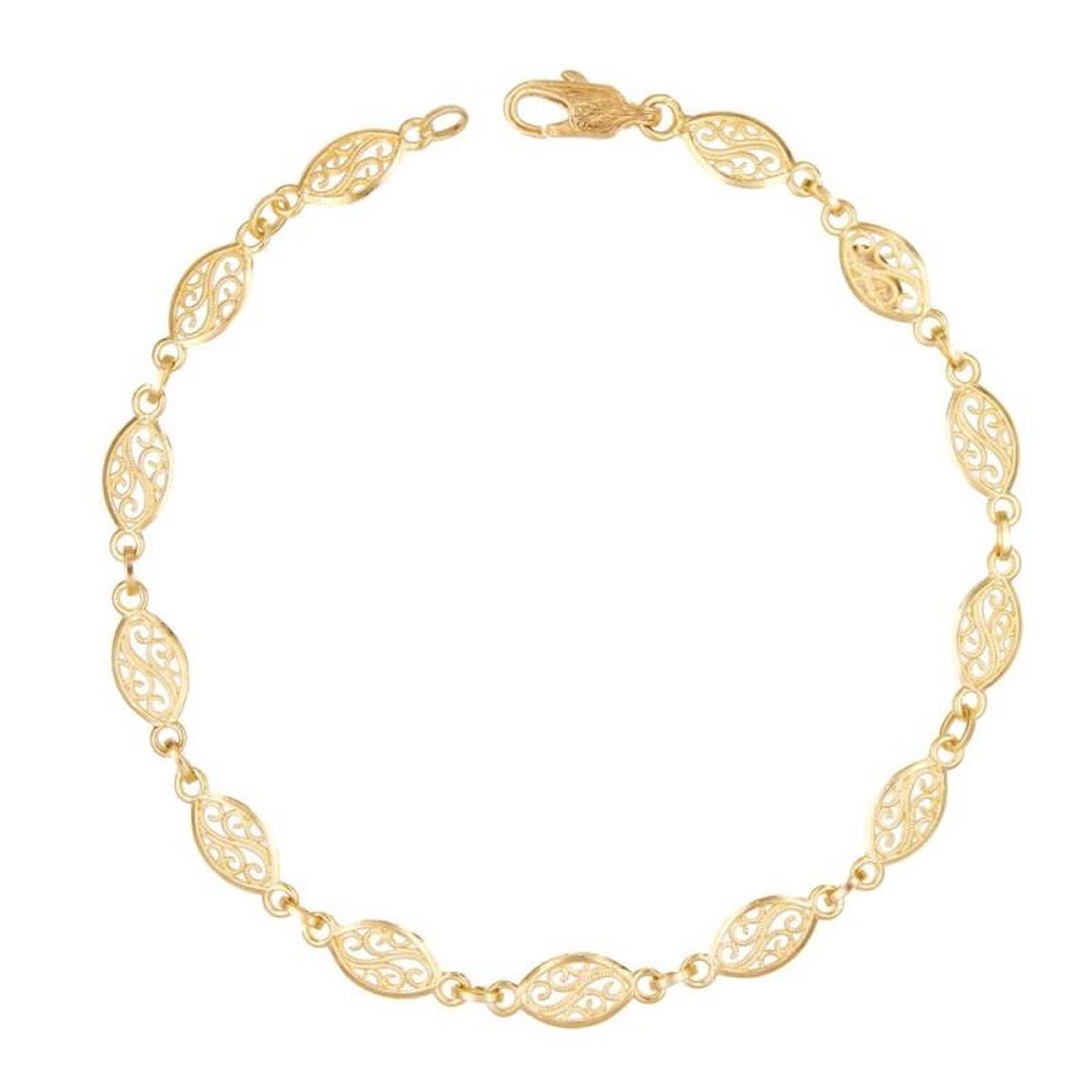 Voir la diapositive 1 : L'ATELIER D'AZUR Bracelet Or Jaune Maille Filigrane - Femme