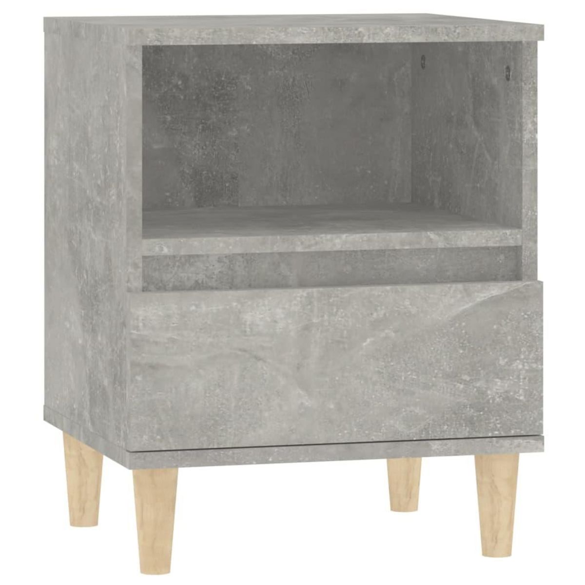 VIDAXL Table de chevet Gris beton 40x35x50 cm