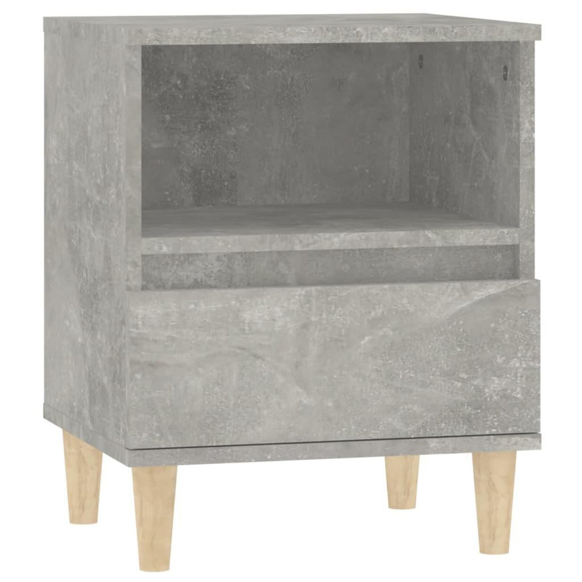 VIDAXL Table de chevet Gris beton 40x35x50 cm