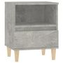 Voir la diapositive 2 : VIDAXL Table de chevet Gris beton 40x35x50 cm