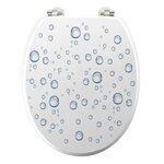 Paris Prix Abattant WC Imprimé  Bubble  46cm Blanc