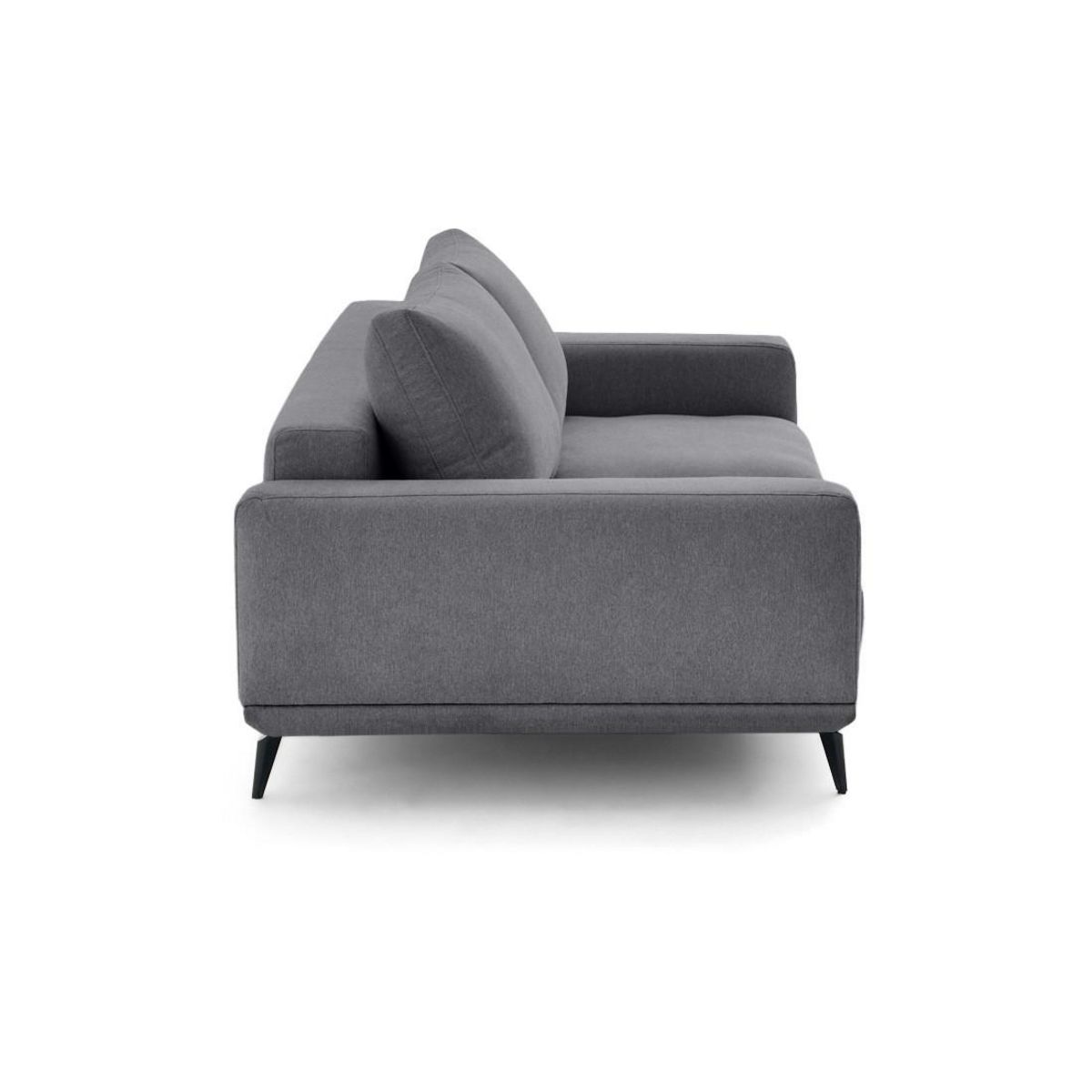 LISA DESIGN Vicence - canapé droit 3 places convertible en tissu