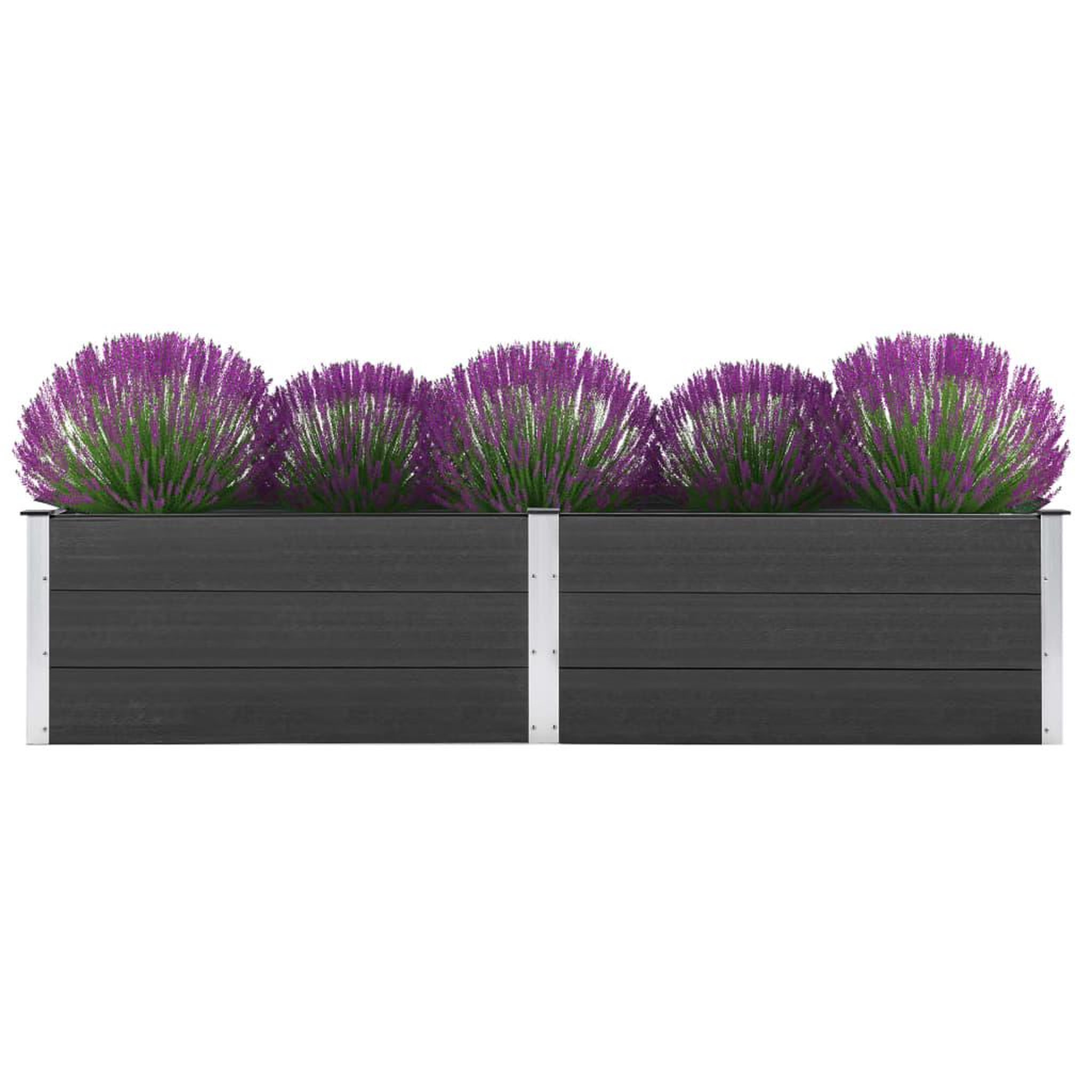 Voir la diapositive 1 : VIDAXL Lit sureleve de jardin 250x50x54 cm WPC Gris