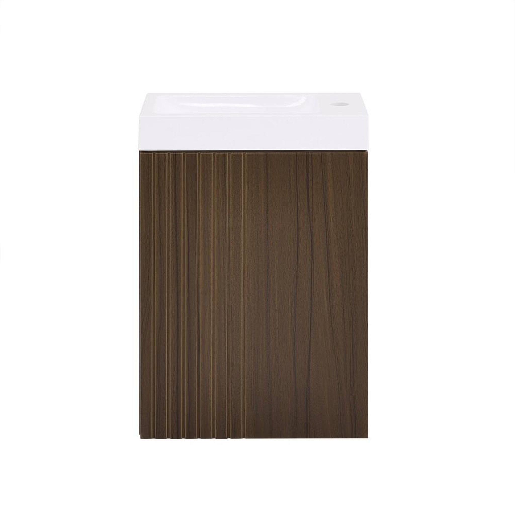 SOBUY SoBuy - Meuble Lavabo à une porte - Marron Foncé - 40x22x56cm - Moderne - BZR196-BR