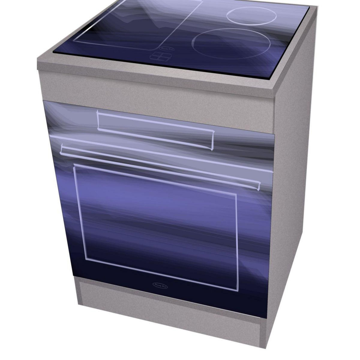 Brandy Best Meuble 60CM POUR ENCASTREMENT silver