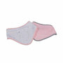 Voir la diapositive 1 : Paris Prix Lot de 2 Bavoirs Bandana  Ciel  41cm Rose