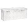 Voir la diapositive 4 : VIDAXL Boîte de rangement Argente 50x15x20,5 cm Aluminium