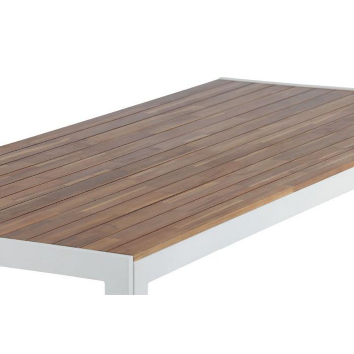 Paris Prix Table de Jardin en Bois  Acacia  200cm Naturel & Blanc
