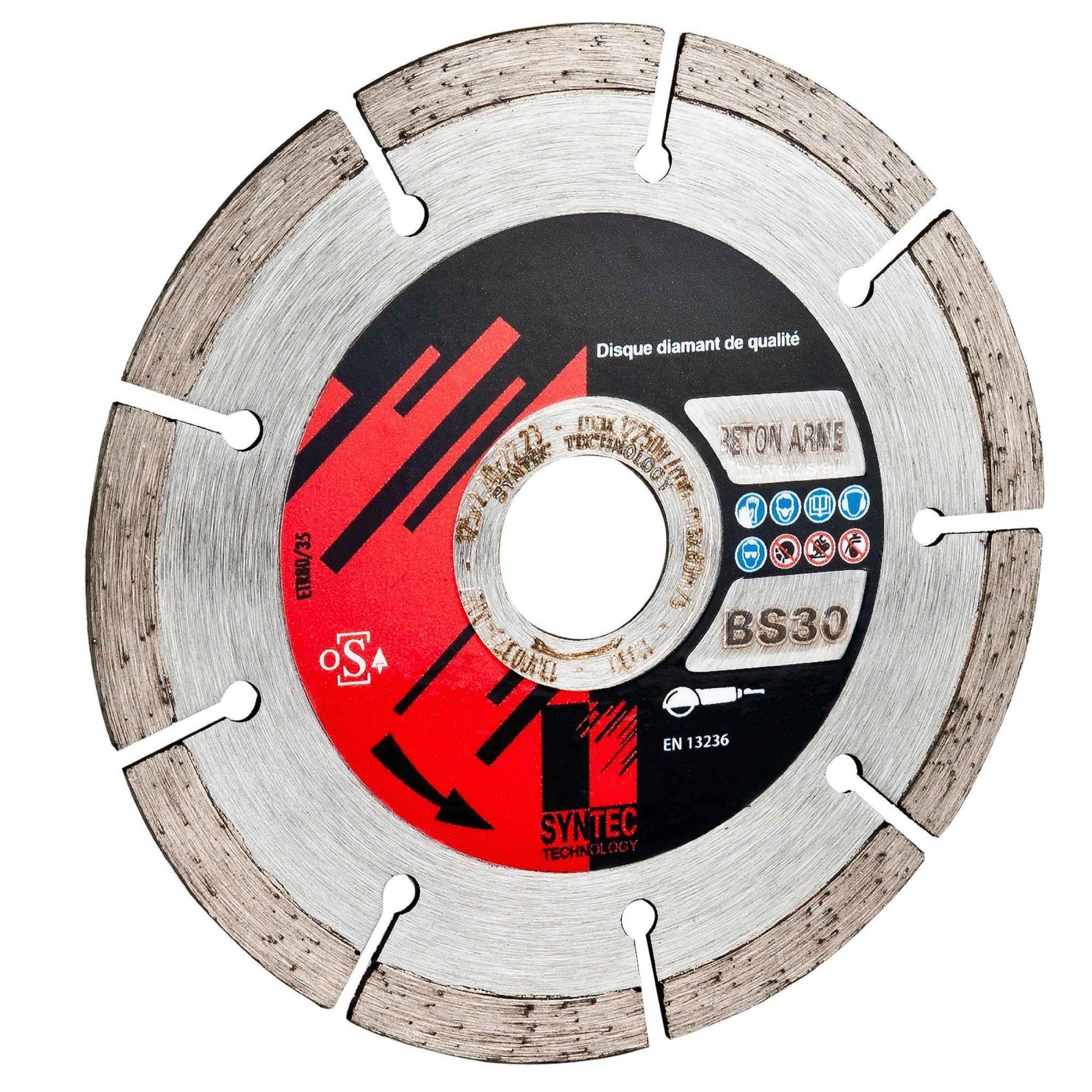SYNTEC TECHNOLOGY Disque diamant à segment Ø 125 mm