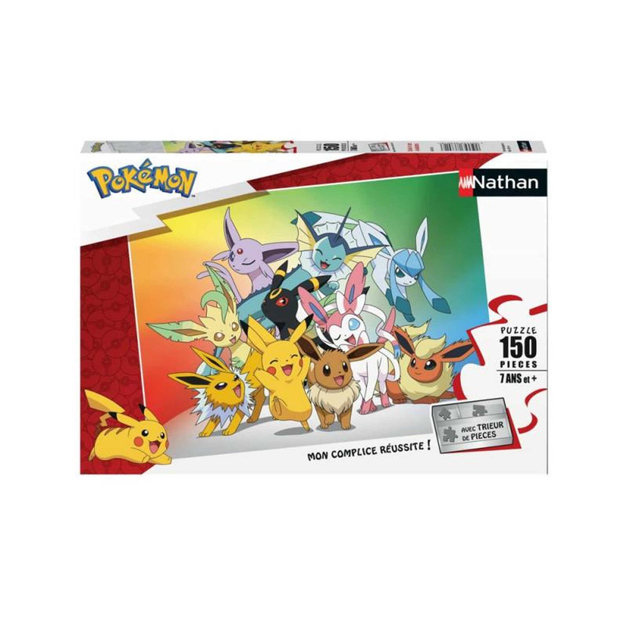 Nathan Puzzle enfant 150 pièces – Pokémon Évoli et ses évolutions – Univers Pokémon – Dès 6 ans – Nathan