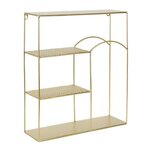 Paris Prix Étagère Murale en Métal Martelé  Alia  45cm Or